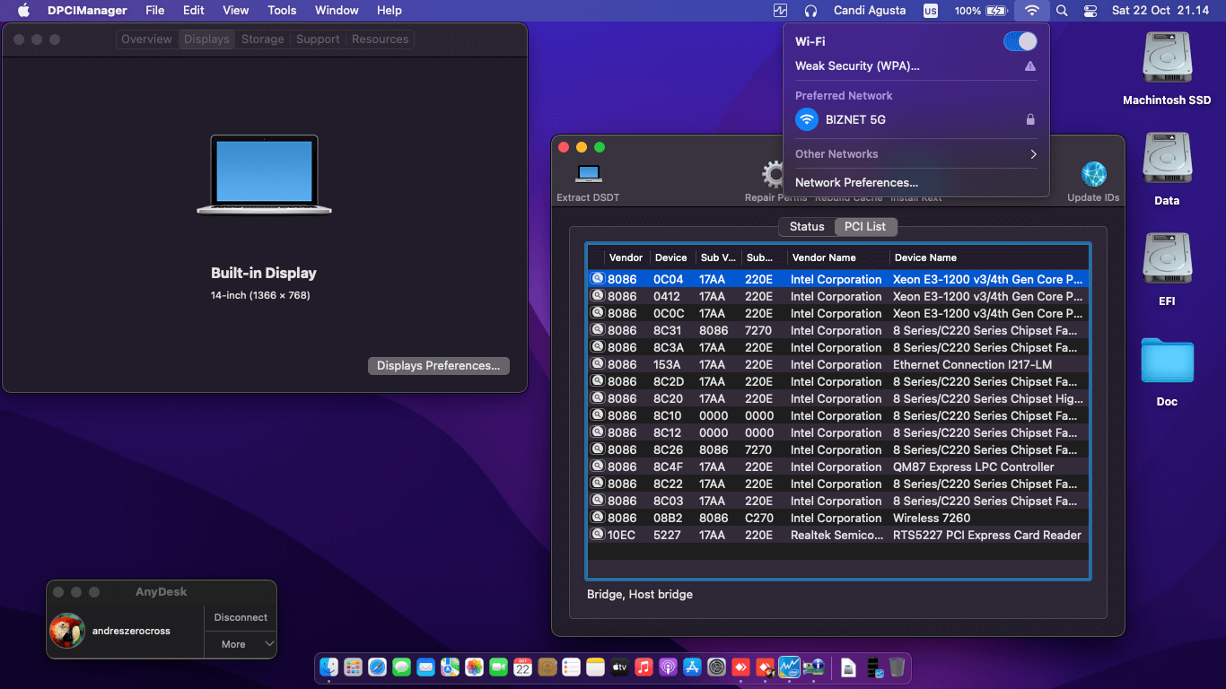 Lenovo Thinkpad T440P 2nd [Haswell   Intel HD 4400 + PS2]   OpenCore 2